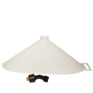 Sprühschirm mit Düse