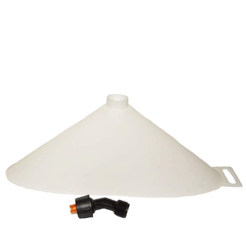 Sprühschirm mit Düse Sprühschirm mit Düse